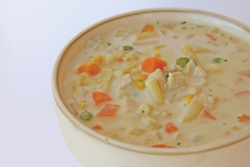 creamy chicken and vegetable soup