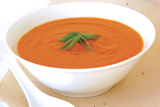 healthy thai carrot and coconut soup