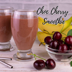 healthy choc cherry smoothie