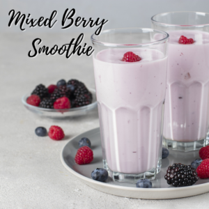 healthy mixed berry smoothie