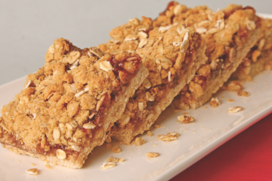 healthy Jam Crumble Slice recipe. Symply Too Good To Be True recipe by Annette Sym.