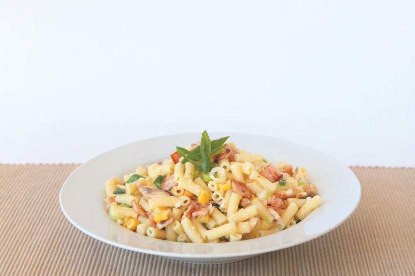 healthy low fat pasta salad recipe by Annette Sym. Symply Too Good To Be True recipes.